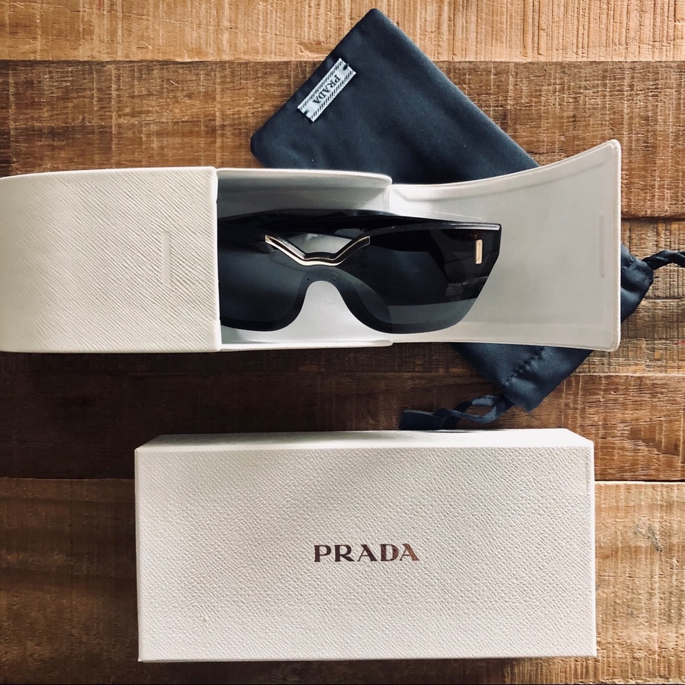Prada Sunglasses 16TS Black Modern